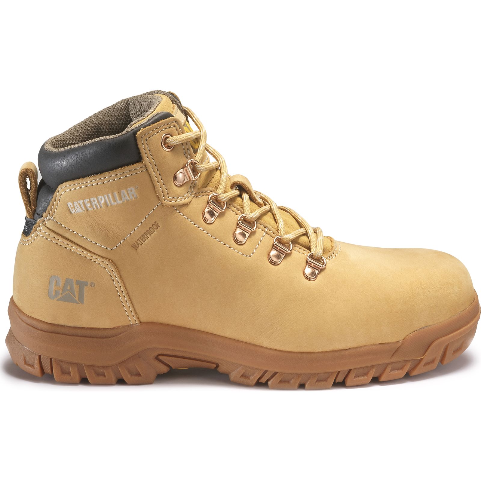 Caterpillar Women's Mae Steel Toe S3 Hro Wr Sra Work Boots Orange CAT-36247